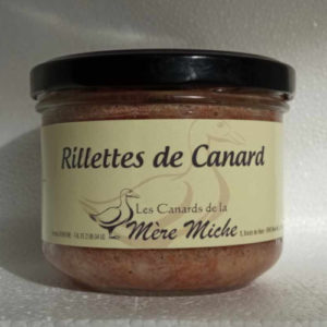 Rillettes de canard fermier 200 gr (Bocal)