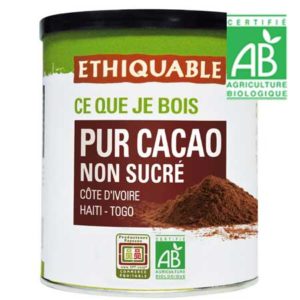Pur cacao non sucré Cacao maigre 280gr - Ethiquable