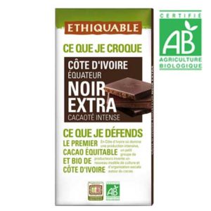 Chocolat Noir Extra doux et cacaoté Bio 100 grs
