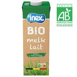 Lait demi-écrémé INEX UHT BIO 1L