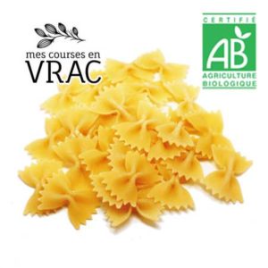 Vrac- Pâtes Papillons (Farfalle) Blanches Iris Bio