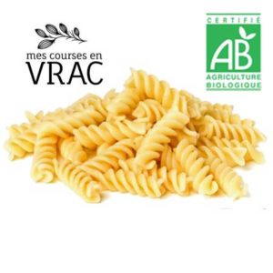 Vrac- Pâtes Fusillis Spirales Blanches Iris Bio