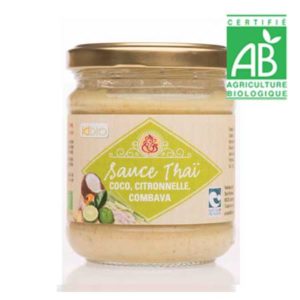 Sauce Thaï Coco citronnelle Hindivali Bio 170 gr