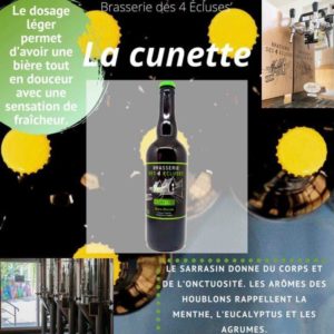La Cunette  4,5° Brasserie des 4 Ecluses 33 cl