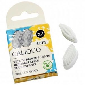 Lot de 2 recharges pour brosse à dents enfants souple