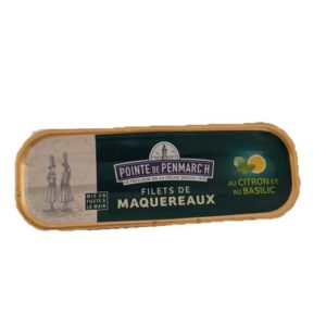 Filets de maquereaux marinés au citron et basilic sans huile 176 gr Penmarc'h
