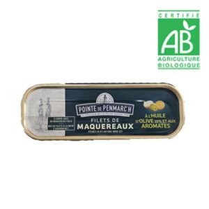Filets de maquereaux marinés à l'huile d'olive et aux aromates bio 169 gr Penmarc'h