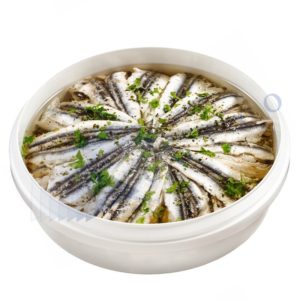 Anchois Marinés à l'Ail ou Orientale Boite de 1 Kg