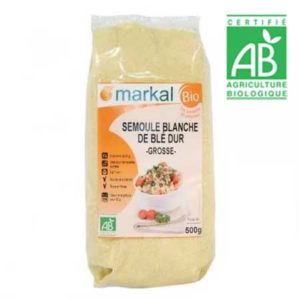 Semoule blanche de blé dur grosse bio* 500g