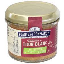 Rillettes de thon au piment d'Espelette Bio 100g