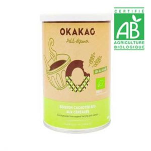 Poudre cacaotée BIO boîte 400g Okakao