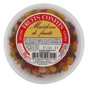 Fruits confits macédoine pot 200g