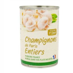 Champignons Paris entiers France boîte 1/2