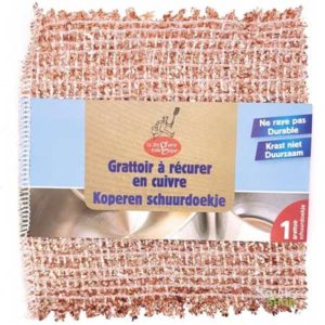 Grattoir à récurer en cuivre