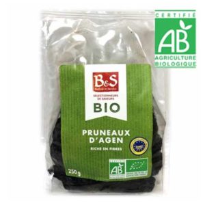 Pruneaux calibre 33/44 BIO paquet 250g