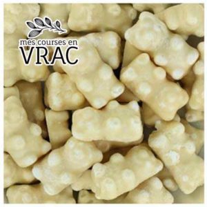 Vrac- Guimauves oursons chocolat blanc