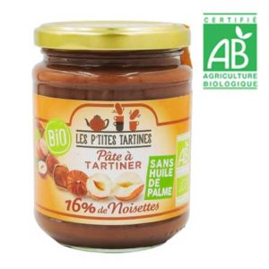 Pate à tartiner BIO sans huile de palme pot 350g