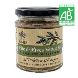 Pate d'olives vertes bio (180g)