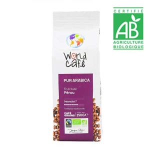 Café en grains BIO Origine Pérou paquet 250g