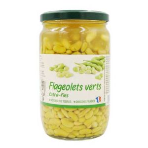 Flageolets verts extra fin bocal 720g