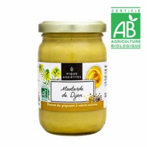 Moutarde de Dijon Bio Pique Assiettes 200 Gr - 100% Francaise
