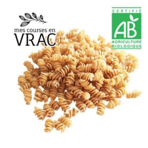 Vrac-  Pâtes Fusillis Spirales Demi-Complète Iris Bio