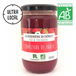 Confiture de Fraise Bio et Locale - 320 gr