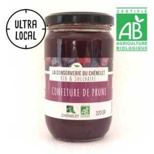 Confiture de prune Bio et Locale - 320 gr