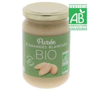 Purée d'Amande Blanche Bio Pot de 300 Grs