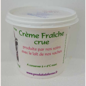 Crème fraiche crue 25 cl - Ferme du chapitre