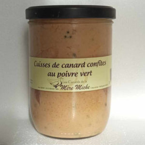 Cuisses de Canard Confites au poivre vert 750 gr