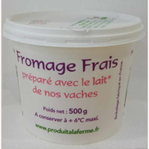 Fromage Blanc (Frais) Fermier 500 grs - Chapitre