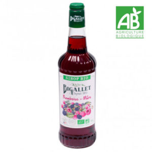 Sirop framboise et mûre bio - Bigallet - Bio - 70 cl