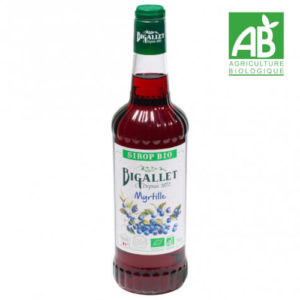 Sirop de myrtille d'Ardèche bio - Bigallet - Bio - 70 cl