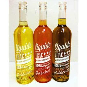 Bouteille en verre VIDE & son bouchon monobloc (pour huile) 75cl