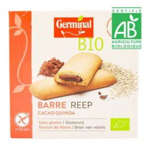 Barre fourrée cacao quinoa BIO sans gluten - 180g