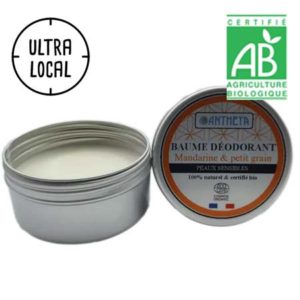 Déodorant solide végétal BIO – Mandarine et petit grain Bigarade