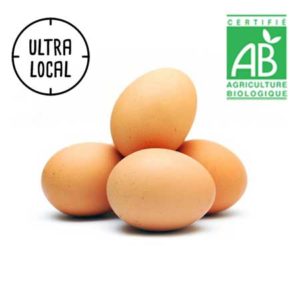 Oeufs BIO vendus par 6