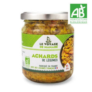 Achard de légumes croquants confits aux épices 170 grs
