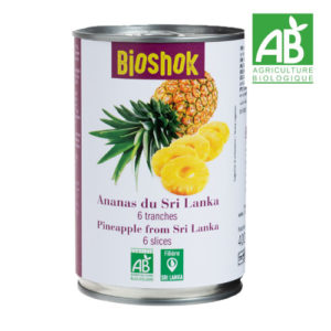 Ananas en tranches 400 grs BIO
