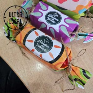 Papillote colorée de 8 mini savons -artisanal & naturel- La savonnerie des Flandres