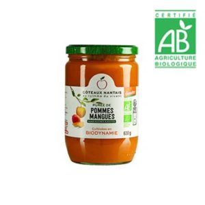 Purée Pomme Mangue Bio sans sucre ajouté 630 g