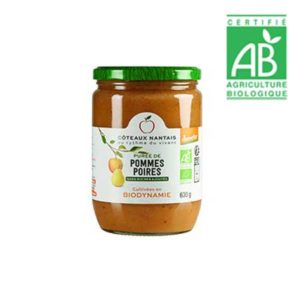Purée Pomme Poire Bio sans sucre ajouté 630 g