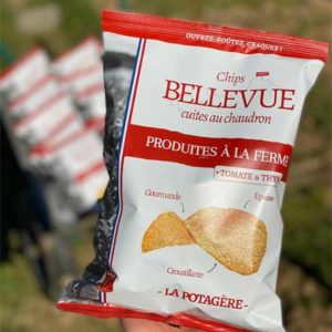 Chips Bellevue "La Potagère" - Tomate et Thym - 125gr