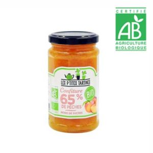 Confiture de pêches allégée BIO - 255g