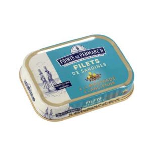 Filets de sardines à la moutarde à l'ancienne - 100 gr
