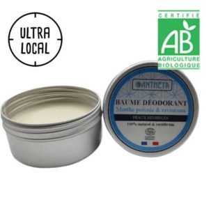 Déodorant solide végétal BIO – Menthe poivrée et ravintsara