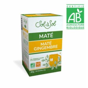 Infusettes  Maté, gingembre et citron bio - Sol à Sol