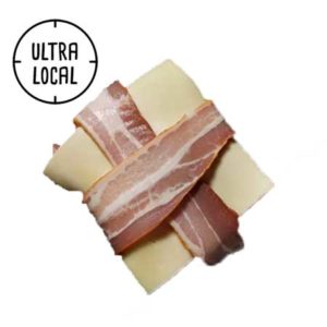 Pavé au Bergues (chair, lard fumé, Bergues) - x2 (400gr env)