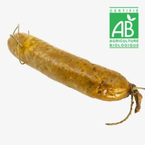 Saucisson Bio a l'Ail et Fines herbes(300 grs env.) à réguler